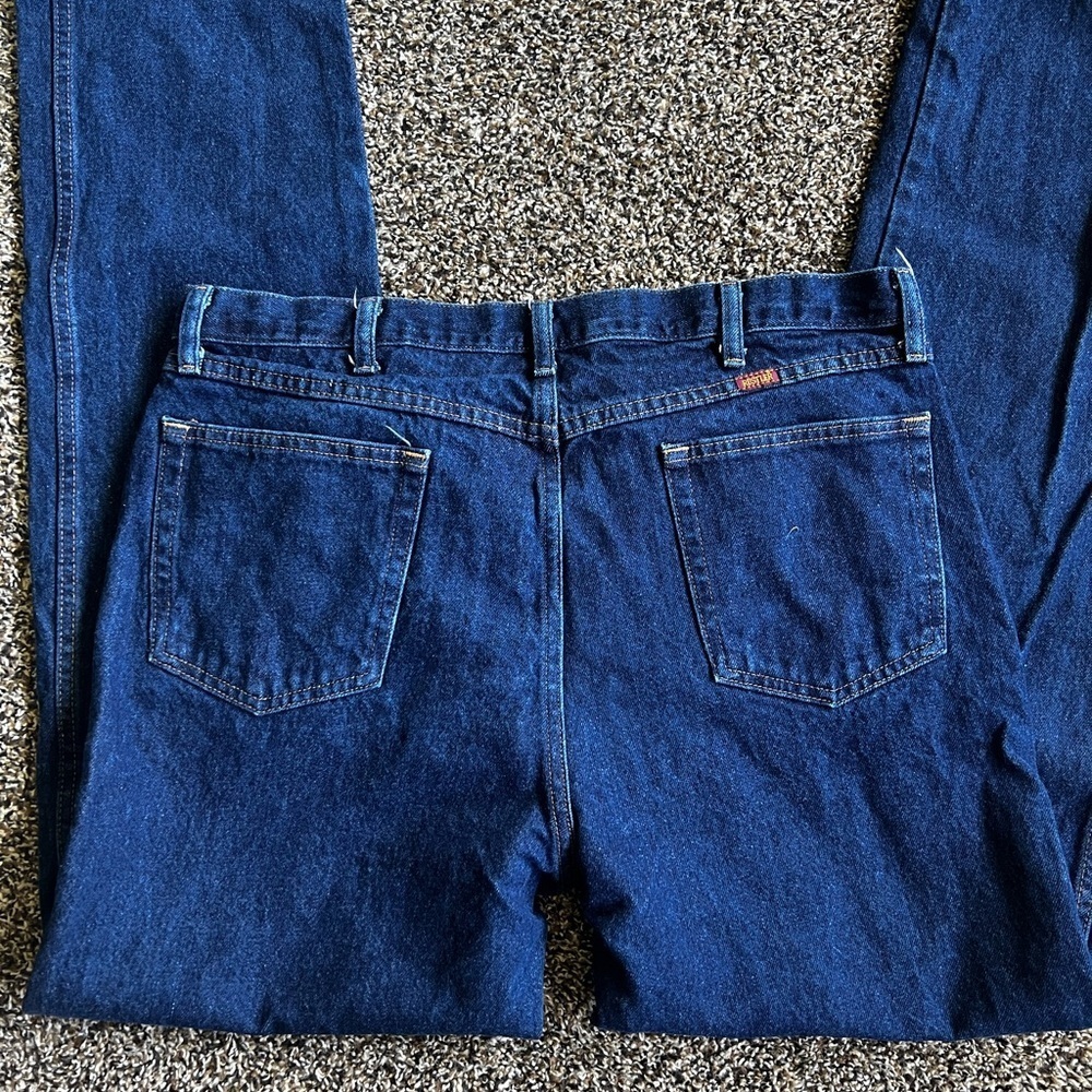 Rustler Blue Straight Jeans Classic Denim - Picture 4 of 6